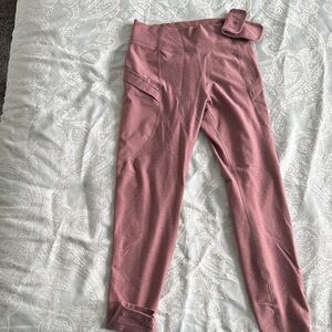 Pink High-Waisted Leggings